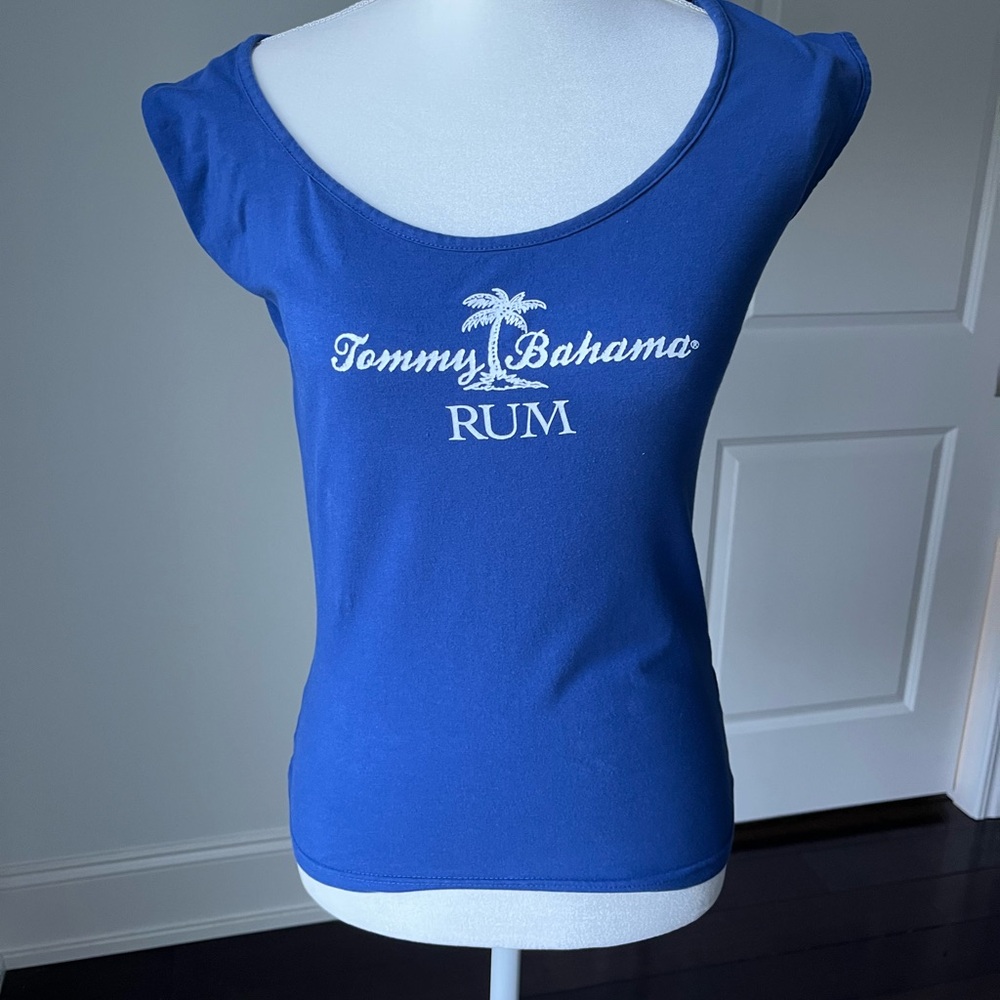 Tommy Bahama Blue Fitted Short Sleeve Tee